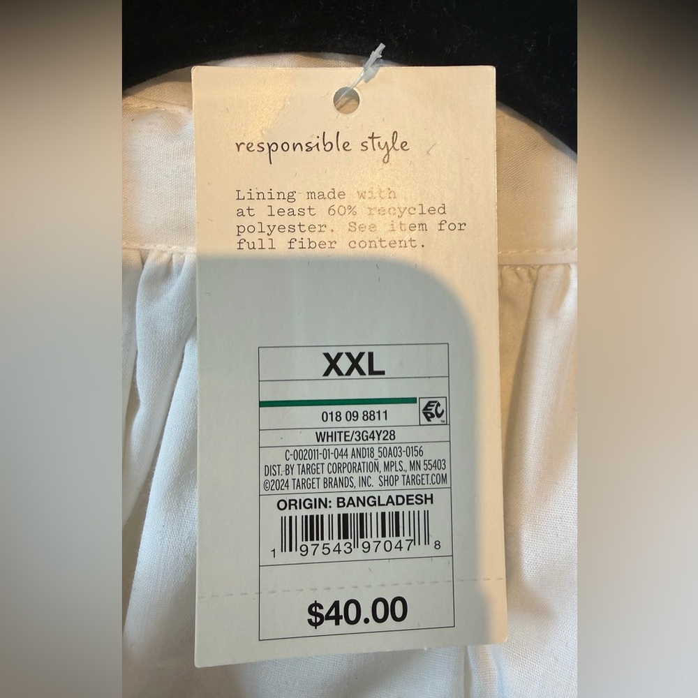 NWT A New Day White Eyelet Dress - Size XXL - Picture 5 of 6